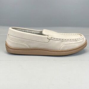 My Slippers Moccasins Womens Size 10 Beige Leather Slip On Comfort Casual Shoes